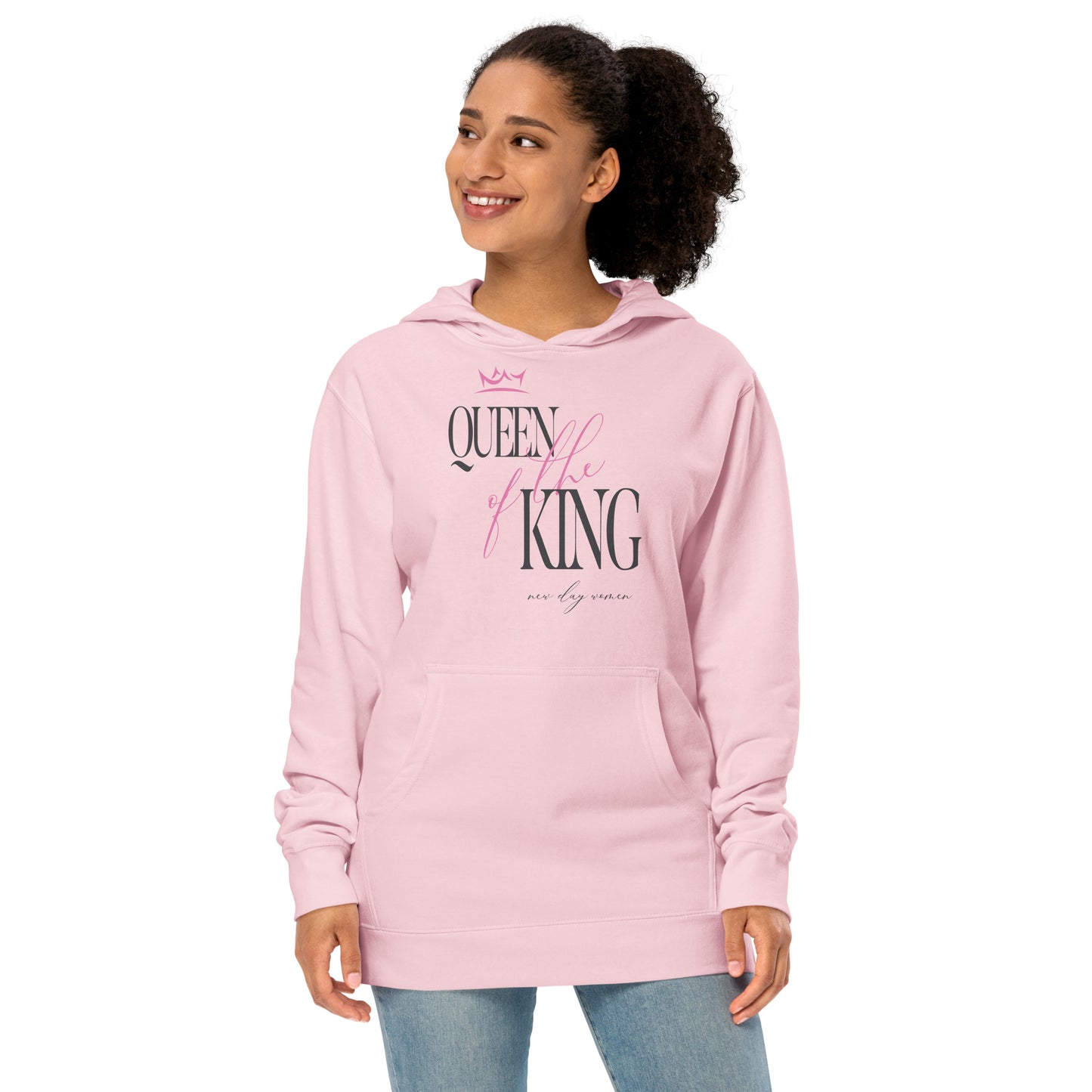 Queen of the King Hoodie - Blush