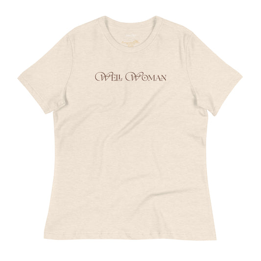 Well Woman Shirt - Heather Cream